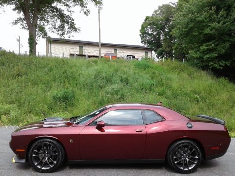 Octane Red Pearl Dodge Challenger R/T Scat Pack Shaker.  Click to enlarge.