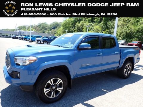 Cavalry Blue Toyota Tacoma TRD Sport Double Cab 4x4.  Click to enlarge. Cavalry Blue Toyota Tacoma TRD Sport Double Cab 4x4.  Click to enlarge.