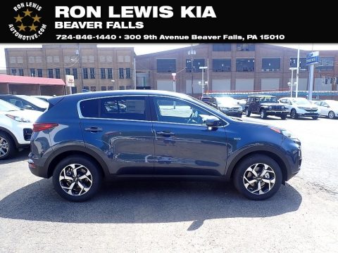 Pacific Blue Kia Sportage LX AWD.  Click to enlarge.