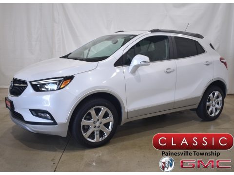 White Frost Tricoat Buick Encore Preferred II AWD.  Click to enlarge.