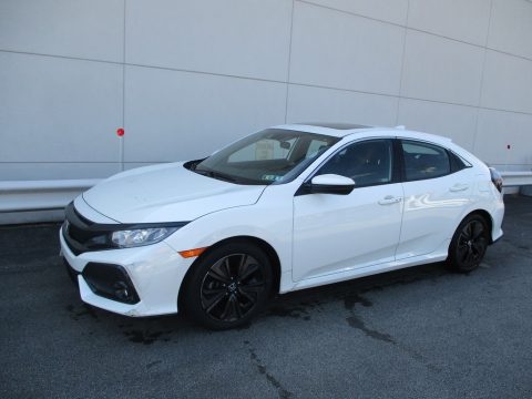 White Orchid Pearl Honda Civic EX Hatchback.  Click to enlarge.