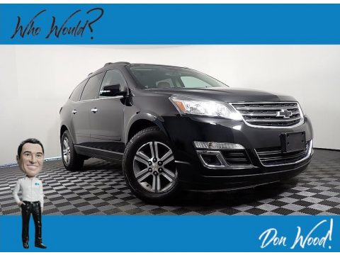 Mosaic Black Metallic Chevrolet Traverse LT AWD.  Click to enlarge.