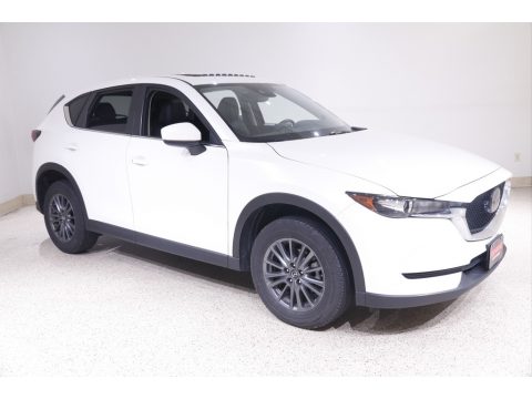 Snowflake White Pearl Mica Mazda CX-5 Touring AWD.  Click to enlarge.