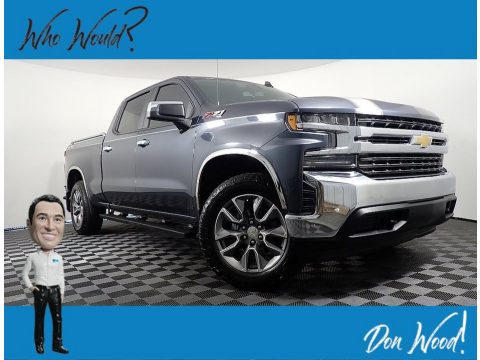 Shadow Gray Metallic Chevrolet Silverado 1500 LT Crew Cab 4x4.  Click to enlarge.