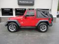 2009 Jeep Wrangler X 4x4 Flame Red