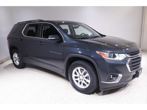 Graphite Metallic Chevrolet Traverse LT AWD.  Click to enlarge.