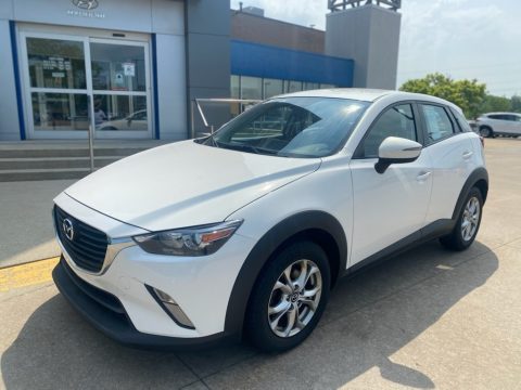 Crystal White Pearl Mazda CX-3 Touring AWD.  Click to enlarge.