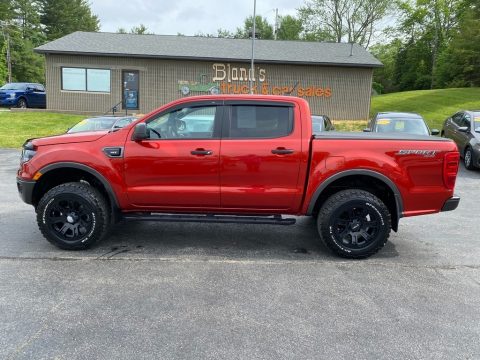 Hot Pepper Red Metallic Ford Ranger XLT SuperCrew 4x4.  Click to enlarge.