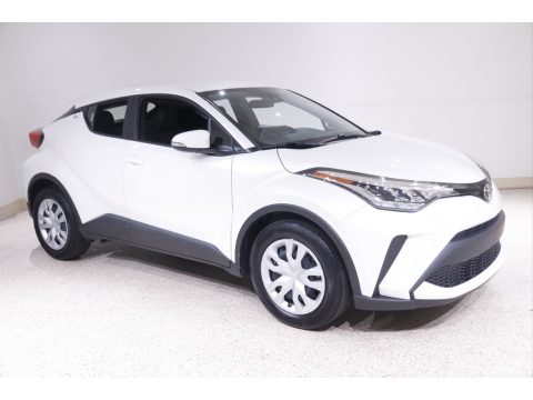 Blizzard Pearl Toyota C-HR LE.  Click to enlarge.
