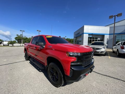 Red Hot Chevrolet Silverado 1500 LT Z71 Trail Boss Crew Cab 4WD.  Click to enlarge.
