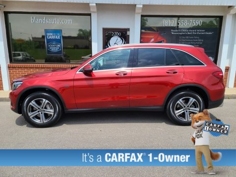 designo Cardinal Red Metallic Mercedes-Benz GLC 350e 4Matic.  Click to enlarge.