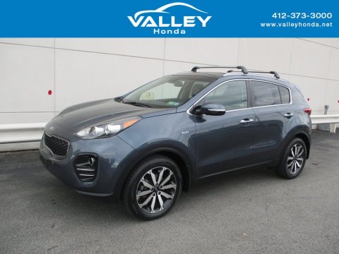 Pacific Blue Kia Sportage EX AWD.  Click to enlarge.