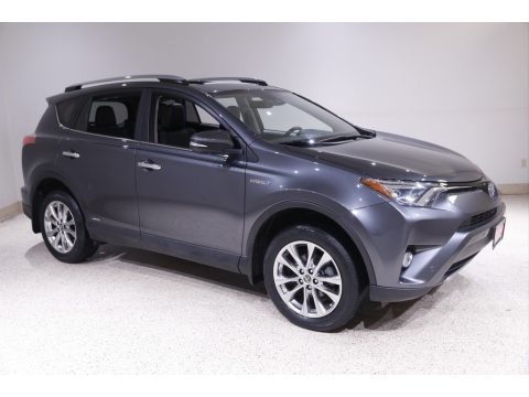 Magnetic Gray Metallic Toyota RAV4 Limited AWD Hybrid.  Click to enlarge.