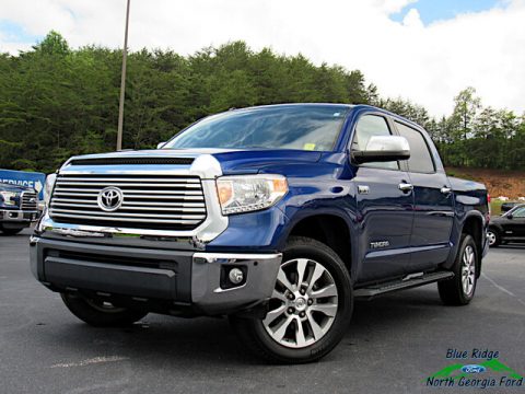 Blue Ribbon Metallic Toyota Tundra Limited CrewMax 4x4.  Click to enlarge.