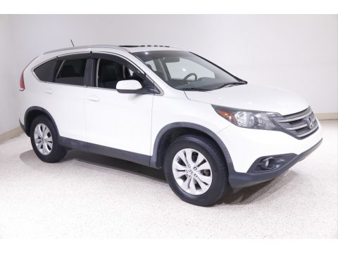 White Diamond Pearl Honda CR-V EX-L AWD.  Click to enlarge.
