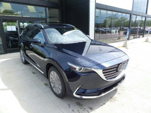 Deep Crystal Blue Mica Mazda CX-9 Grand Touring AWD.  Click to enlarge.