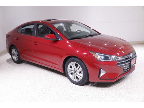 Scarlet Red Hyundai Elantra Value Edition.  Click to enlarge.