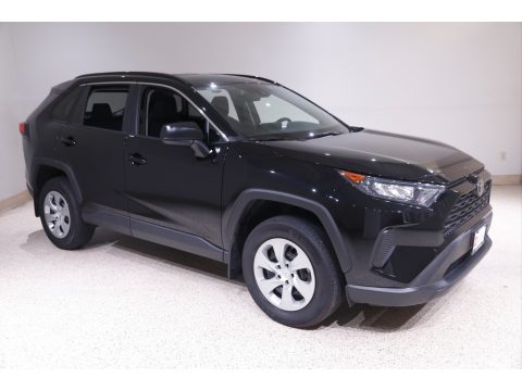 Midnight Black Metallic Toyota RAV4 LE.  Click to enlarge.