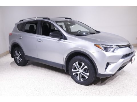 Silver Sky Metallic Toyota RAV4 LE.  Click to enlarge.