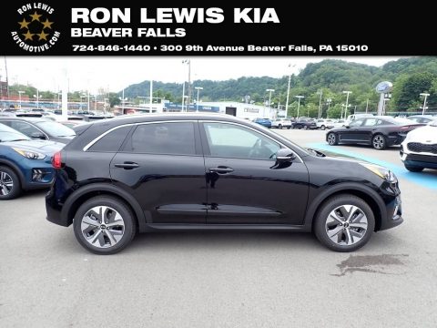 Aurora Black Pearl Kia Niro EV.  Click to enlarge.