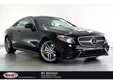 Black Mercedes-Benz E 400 Coupe.  Click to enlarge.