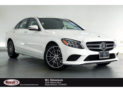 Polar White Mercedes-Benz C 300 Sedan.  Click to enlarge.