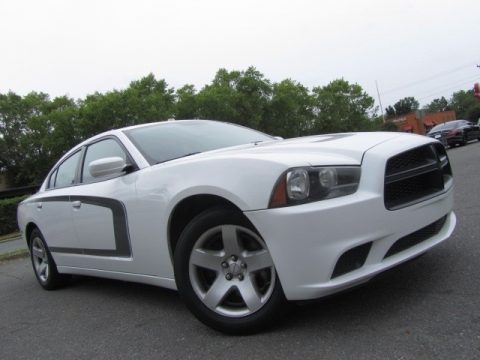 Bright White Dodge Charger Police.  Click to enlarge.