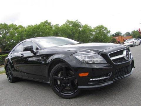 Black Mercedes-Benz CLS 550 Coupe.  Click to enlarge.