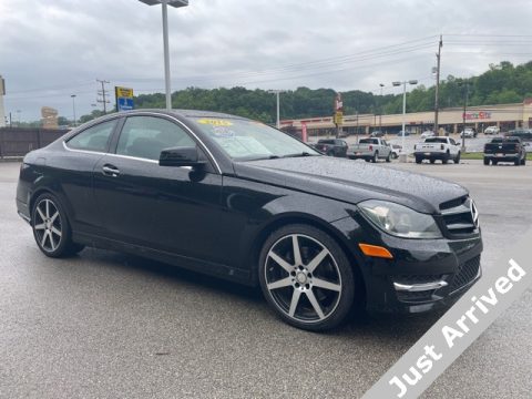 Black Mercedes-Benz C 350 4Matic Coupe.  Click to enlarge.