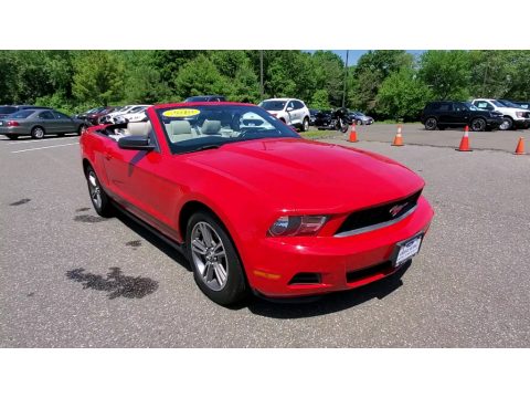 Torch Red Ford Mustang V6 Premium Convertible.  Click to enlarge.
