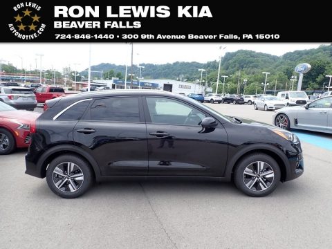 Aurora Black Pearl Kia Niro LXS Hybrid.  Click to enlarge.