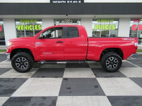 Radiant Red Toyota Tundra TRD Double Cab 4x4.  Click to enlarge.