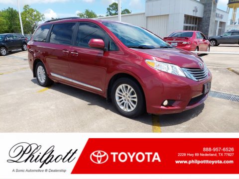 Salsa Red Pearl Toyota Sienna XLE.  Click to enlarge.