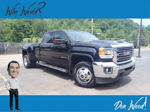 Onyx Black GMC Sierra 3500HD SLE Crew Cab 4x4.  Click to enlarge.