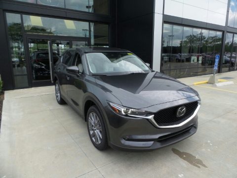 Machine Gray Metallic Mazda CX-5 Grand Touring AWD.  Click to enlarge.