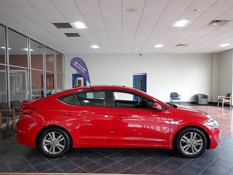 Scarlet Red Hyundai Elantra Value Edition.  Click to enlarge.