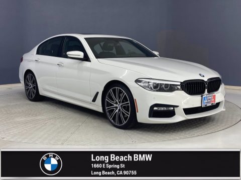 Alpine White BMW 5 Series 540i Sedan.  Click to enlarge.