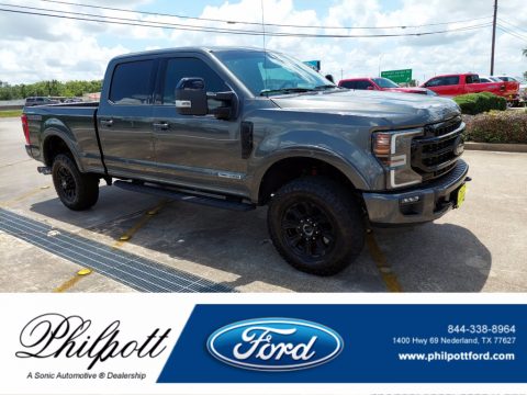 Silver Spruce Ford F250 Super Duty Lariat Crew Cab 4x4 Tremor Off-Road Package.  Click to enlarge.