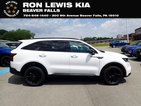 Glacial White Pearl Kia Sorento S AWD.  Click to enlarge.