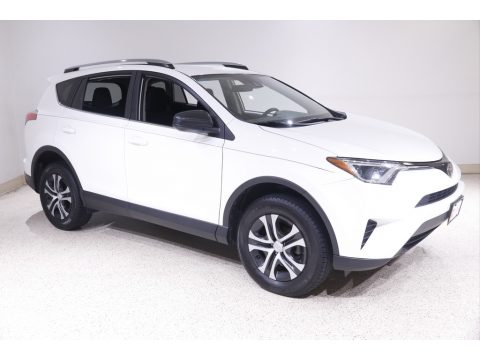 Super White Toyota RAV4 LE.  Click to enlarge.
