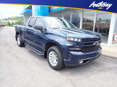 Northsky Blue Metallic Chevrolet Silverado 1500 RST Double Cab 4WD.  Click to enlarge.