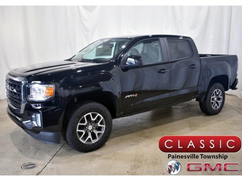 Onyx Black GMC Canyon AT4 Crew Cab 4WD.  Click to enlarge.
