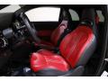  2015 Fiat 500 Nero/Rosso (Black/Red) Interior #6