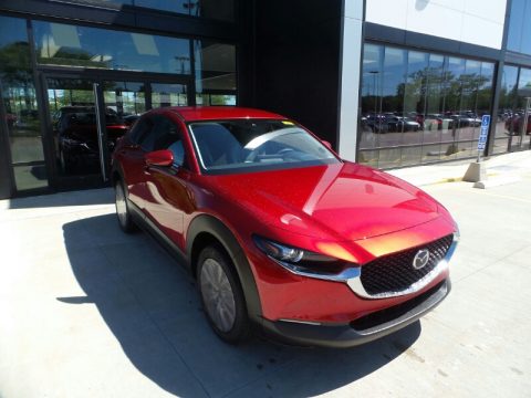 Soul Red Crystal Metallic Mazda CX-30 Select AWD.  Click to enlarge.