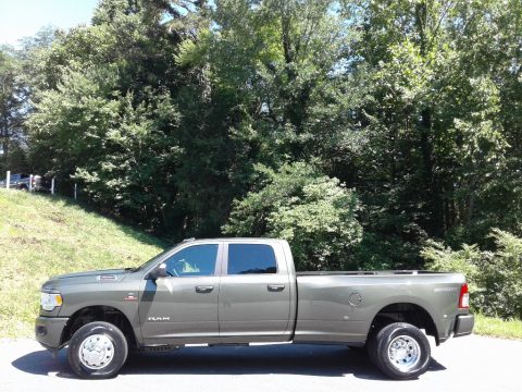 Olive Green Pearl Ram 3500 Big Horn Crew Cab 4x4.  Click to enlarge.