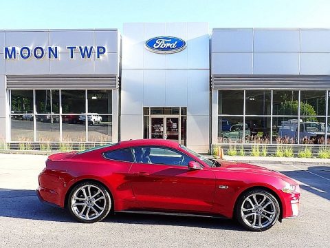 Ruby Red Ford Mustang GT Premium Fastback.  Click to enlarge.
