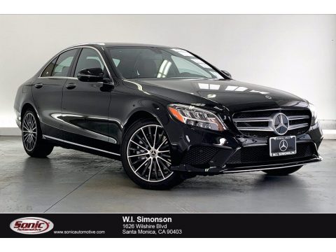 Black Mercedes-Benz C 300 Sedan.  Click to enlarge.