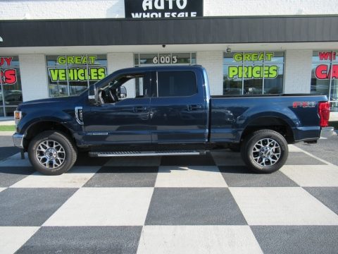Velocity Blue Ford F250 Super Duty Lariat Crew Cab 4x4.  Click to enlarge.