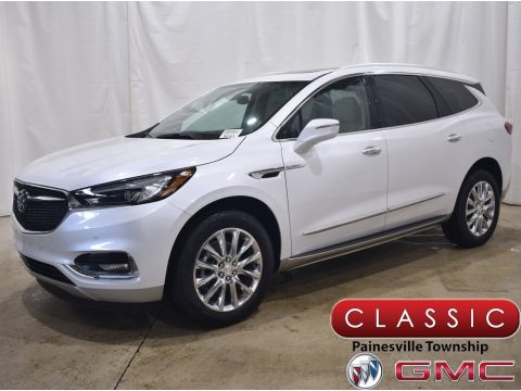 White Frost Tricoat Buick Enclave Premium AWD.  Click to enlarge.