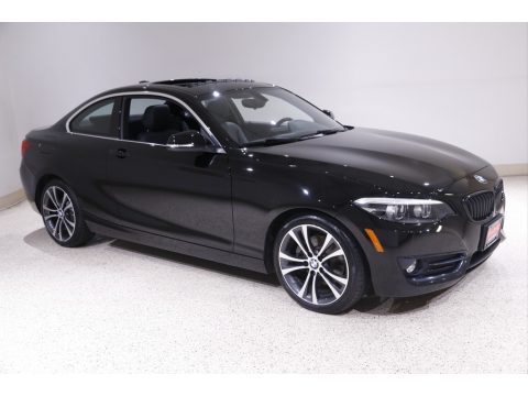 Jet Black BMW 2 Series 230i xDrive Coupe.  Click to enlarge.